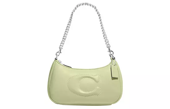 COACH Сумка через плечо Teri Leather, женская, среднего размера, зеленого цвета