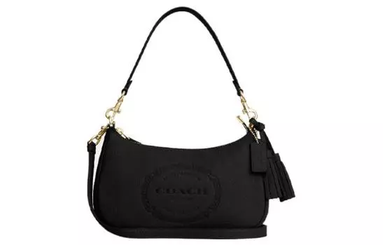 COACH Сумка через плечо Teri Leather, женская, черная