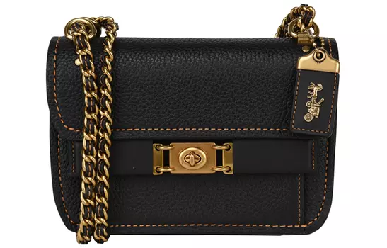 COACH Сумка через плечо Troupe Leather, женская, черная