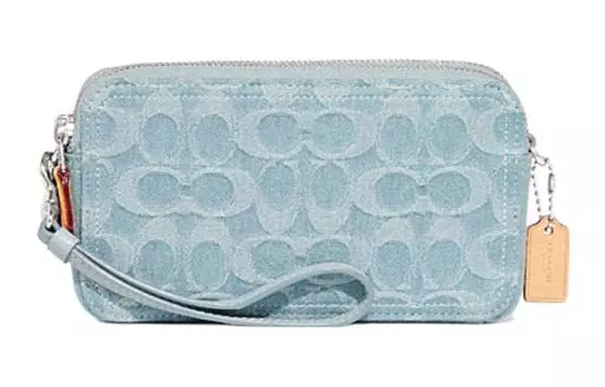 COACH Сумка для фотоаппарата Kira Fabric, сумка через плечо, маленькая, женская, синяя