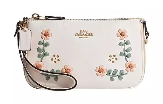 COACH Сумка для маджонга Nolita из коровьей кожи, сумка через плечо, женская, белого цвета, небольшого размера