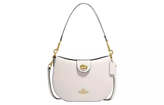 COACH Сумка Ella из коровьей кожи, сумка через плечо, среднего размера, женская, белого цвета