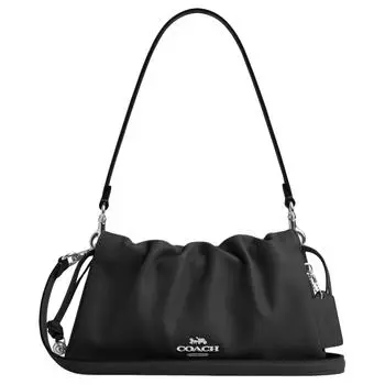 COACH Сумка Faye Cloud из коровьей кожи, сумка-мессенджер, женская, Trumpets, черная
