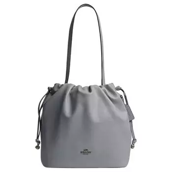 COACH Сумка Faye из гладкой кожи, через плечо, женская, серо-синяя