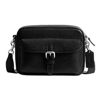 COACH Сумка из коровьей кожи, мужская, черная