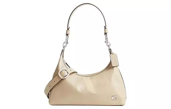 COACH Сумка Juliet из коровьей кожи, большая женская, цвета слоновой кости