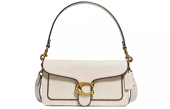 COACH Сумка-конверт Dionysus из полосатой коровьей кожи, сумка на плечо, женская, белая