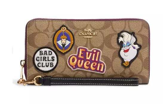 COACH Сумка-кошелек из искусственной кожи, коллаборация с Disney, стандартная, женская, цвета хаки