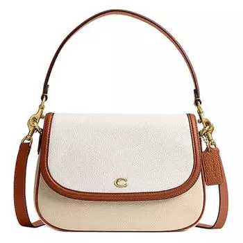COACH Сумка Legacy из коровьей кожи, сумка через плечо, женская, среднего размера, B4 и смешанные цвета слоновой кости и белого