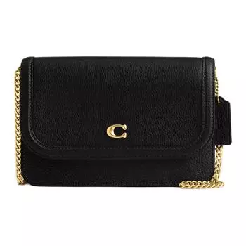COACH Сумка Legacy из зернистой кожи, через плечо, мини, женская, черная