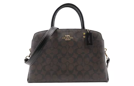 COACH Сумка Lillie из ПВХ, сумка через плечо, женская, темно-коричневая