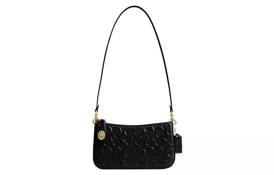 COACH Сумка-мессенджер Penn Cow из коровьей кожи, женская, черная