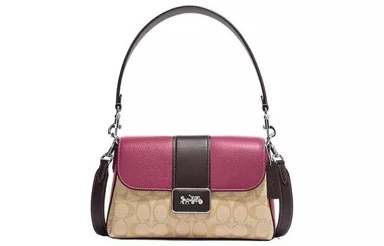 COACH Сумка на плечо Grace из коровьей кожи, женская, фиолетовая и хаки