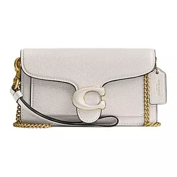 COACH Сумка на запястье из коровьей кожи, женская, белая, через плечо