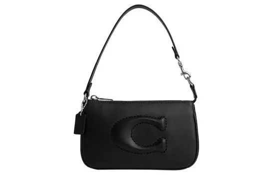 COACH Сумка Nolita из гладкой кожи на одно плечо, маленькая, женская, черные