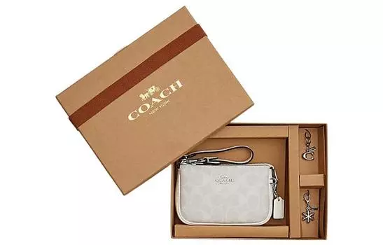 COACH Сумка Nolita из коровьей кожи, сумка через плечо, мини, женская, белая