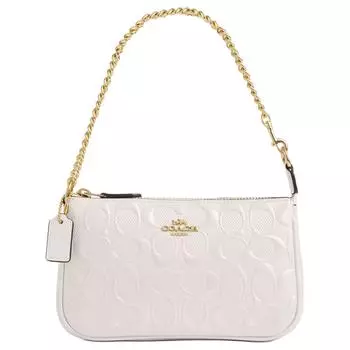 COACH Сумка Nolita из лакированной кожи, сумка через плечо Trumpets, женская, белая