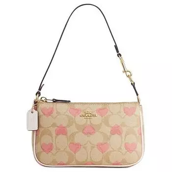 COACH Сумка Nolita из ПВХ, женская, светло-хаки и мелово-белого цвета