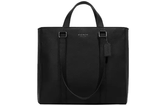 COACH Сумка-шоппер Hudson Leather, сумка-шоппер, дамская сумочка, сумка через плечо, черная, мужская