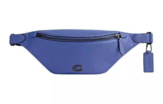 COACH Сумка-слинг Charter из коровьей кожи, на одно плечо, через плечо, большая мужская, цвет черничный