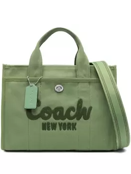 Coach сумка-тоут Cargo с логотипом, зеленый
