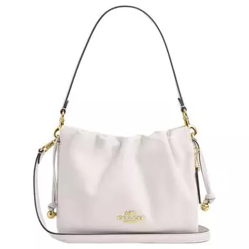 COACH Сумка-тоут Faye из коровьей кожи, белая, большого размера, женская