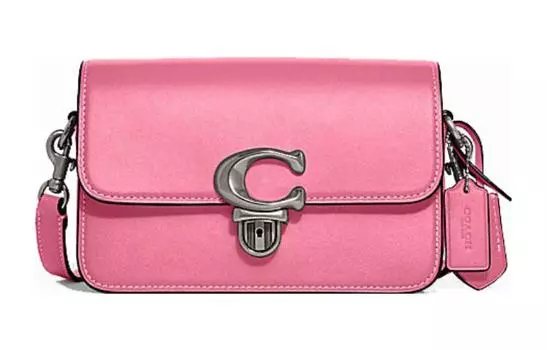 COACH Сумка-тоут из коровьей кожи, женская, розовая