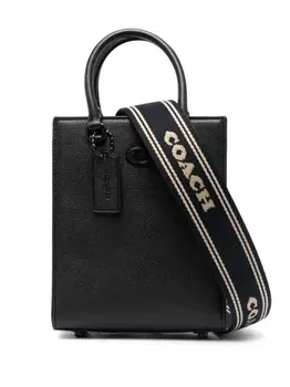 Coach сумка-тоут с логотипом, черный