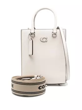 Coach сумка-тоут с логотипом, нейтральный цвет