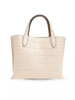 Coach сумка-тоут Willow 24 из кожи, нейтральный цвет