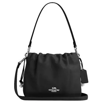 COACH Сумка-туба Faye из коровьей кожи, женская, черная