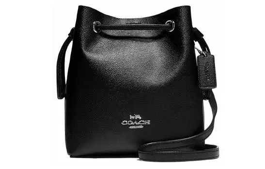 COACH Сумка-ведро Lena Leather, женская, через плечо, черная