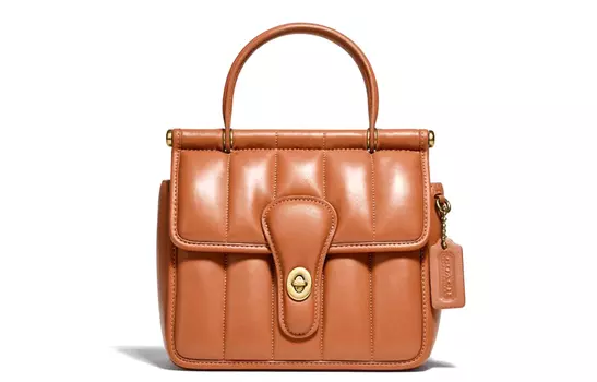 COACH Сумка Willis Sheepskin Portable Crossbody, женская, цвет Camel