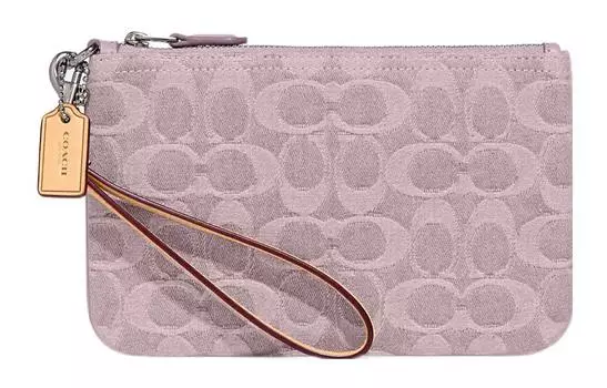 COACH Tech Wallet, тканевая сумка-клатч на запястье, маленькие размеры, женская, фиолетовая