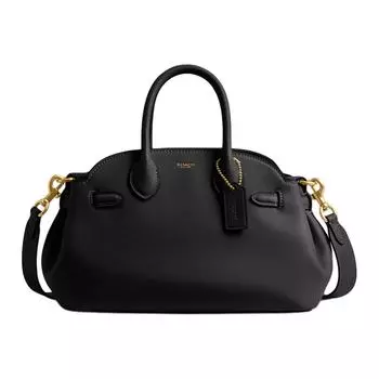COACH Женская кожаная сумка-мессенджер Empire Carryall на одно плечо, черная