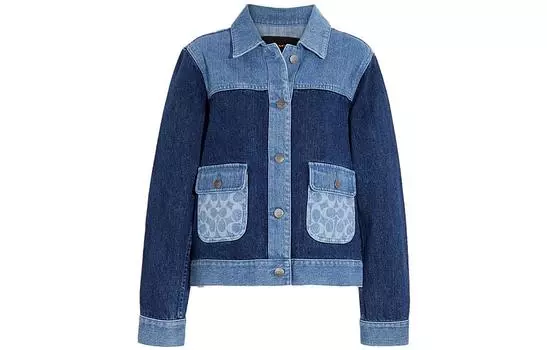 COACH Женская куртка, цвет Blue