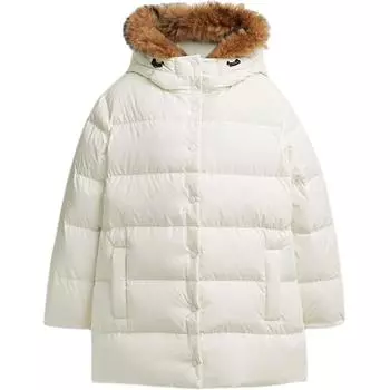COACH Женская куртка-пуховик FW24 белого цвета