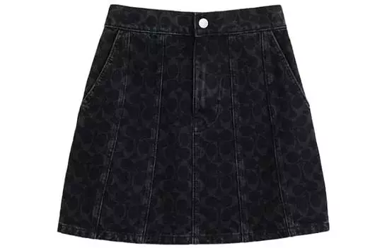 COACH Женская повседневная юбка, цвет Black