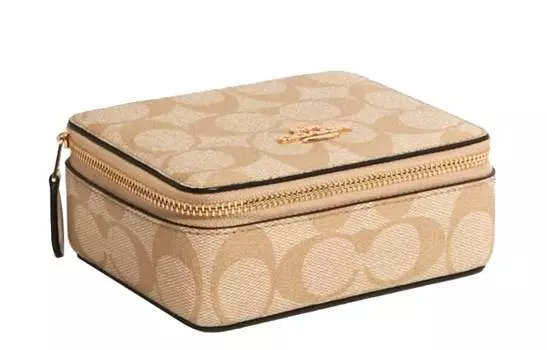 COACH Женская шкатулка для хранения ювелирных изделий, Beige