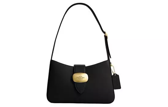 COACH Женская сумка Eliza из коровьей кожи на одно плечо, черная
