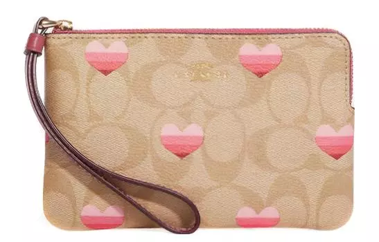 COACH Женские клатчи-трубы из искусственной кожи, коричневые и розовые