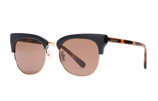 COACH Женские солнцезащитные очки, Black/Brown