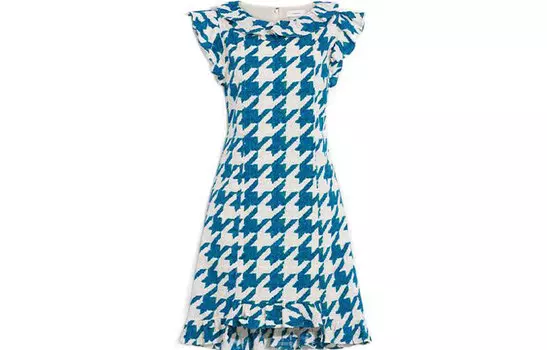 COACH Женское платье с короткими рукавами, цвет Blue