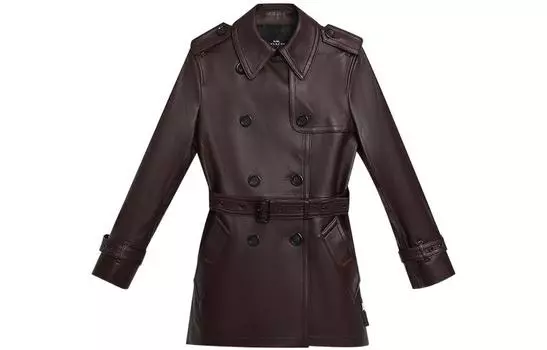 COACH Женское укороченное пальто, цвет Dark Red