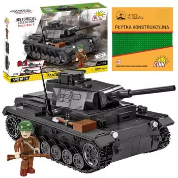 Cobi 2289 Blocks Panzer Iii Ausf.J Военный Танк 2 В 1 Военная Фигура