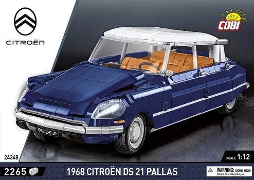 Cobi, Автомобили, 1968 Citroen Ds.21 Pallas, Масштаб 1:12, 24348