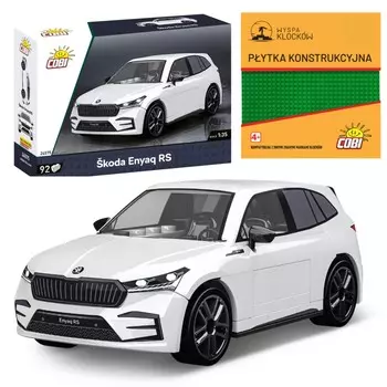 COBI BLOCKS 24575 Автомобиль koda Enyaq RS SKODA 92 Эл. + ТАРЕЛКА