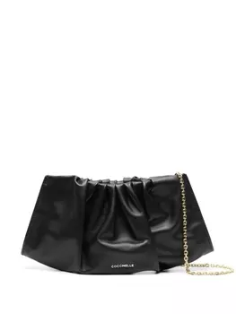 Coccinelle клатч с логотипом, черный