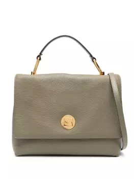 Coccinelle кожаная сумка-тоут Liya среднего размера, зеленый