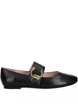 Coccinelle кожаные балетки, черный